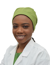 Load image into Gallery viewer, Satin Lined Scrub Cap Olive Green
