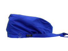 Load image into Gallery viewer, Satin Lined Scrub Bonnet Royal Blue
