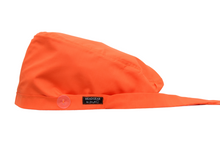 Load image into Gallery viewer, Satin Lined Scrub Bonnet Dark Orange