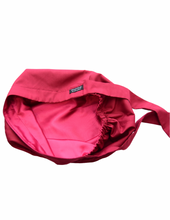 Load image into Gallery viewer, Satin Lined Scrub Bonnet Dark Berry
