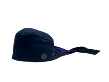 Load image into Gallery viewer, Satin Lined Scrub Cap Dark Blue