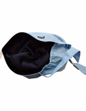 Load image into Gallery viewer, Satin Lined Scrub Bonnet Ciel Blue