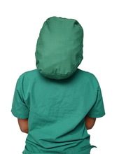 Load image into Gallery viewer, Satin Lined Scrub Bonnet Hunter Green