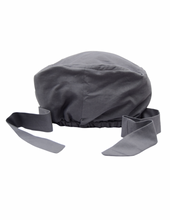 Load image into Gallery viewer, Satin Lined Scrub Bonnet Dark Gray