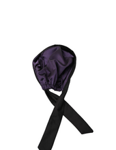 Load image into Gallery viewer, Satin Lined Scrub Cap True Black