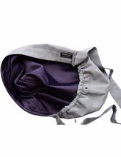 Load image into Gallery viewer, Satin Lined Scrub Bonnet Light Gray